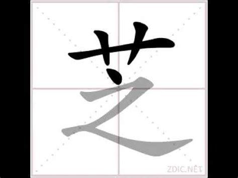 芝 筆劃|芝的字源字形